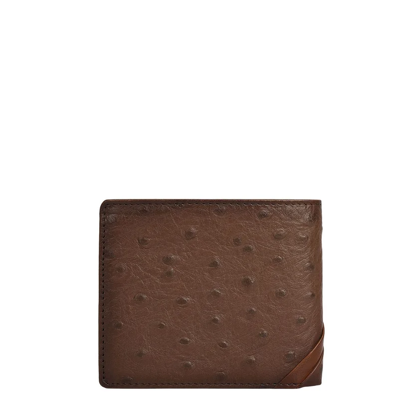 Da Milano Mocha Mocha Bifold Leather Mens Wallet for Men | Best Price UAE